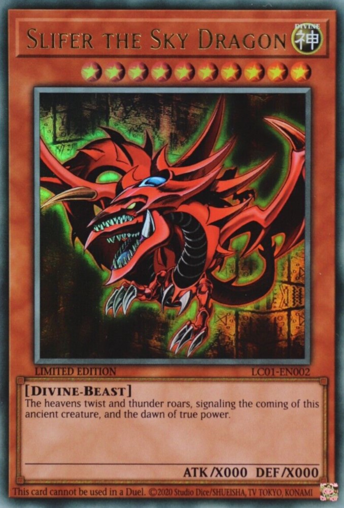 Slifer the Sky Dragon (25th Anniversary) [LC01-EN002] Ultra Rare | Amazing Games TCG