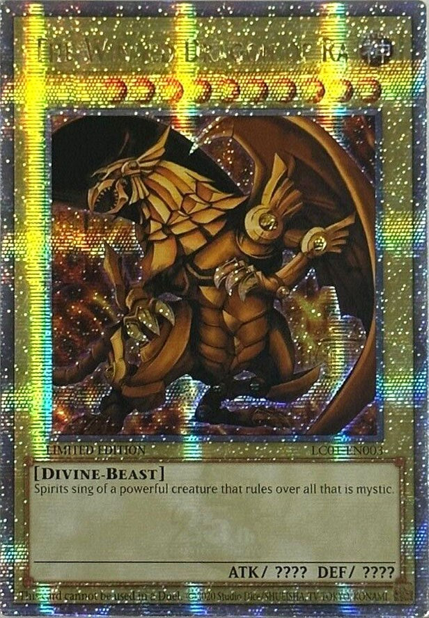 The Winged Dragon of Ra (25th Anniversary) [LC01-EN003] Quarter Century Secret Rare | Amazing Games TCG