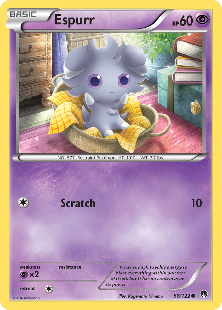 Espurr (58/122) [XY: BREAKpoint] | Amazing Games TCG