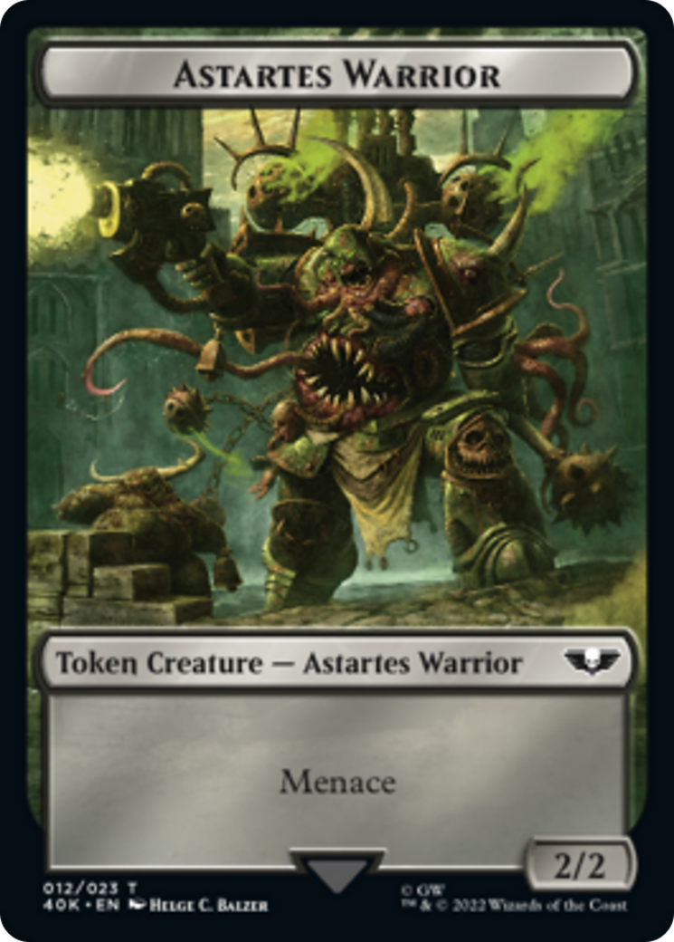 Spawn // Astartes Warrior (Surge Foil) [Universes Beyond: Warhammer 40,000 Tokens] | Amazing Games TCG