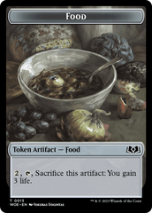 Human // Food (0013) Double-Sided Token [Wilds of Eldraine Tokens] | Amazing Games TCG