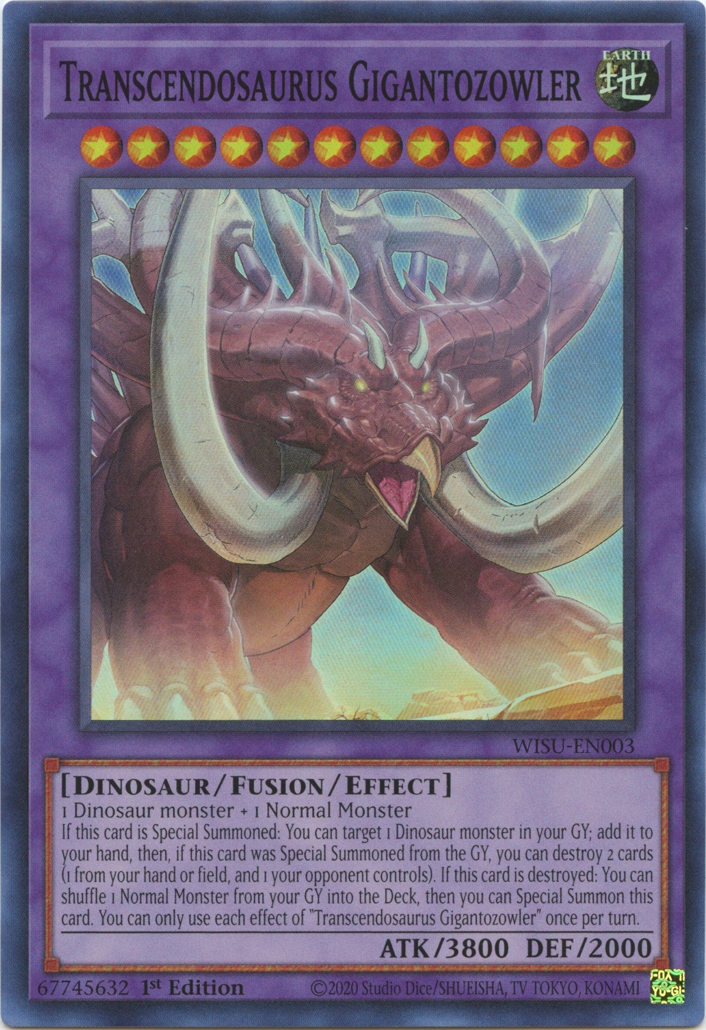 Transcendosaurus Gigantozowler [WISU-EN003] Super Rare | Amazing Games TCG