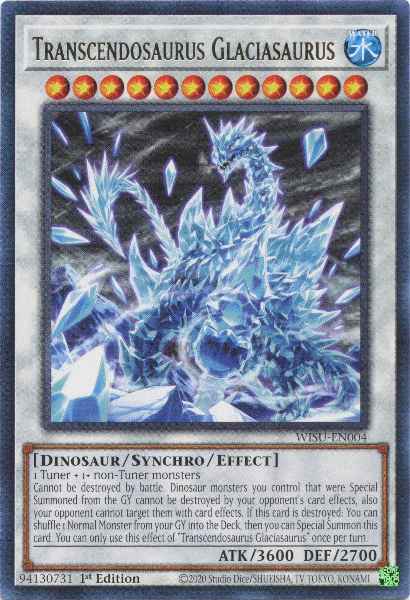 Transcendosaurus Glaciasaurus [WISU-EN004] Rare | Amazing Games TCG