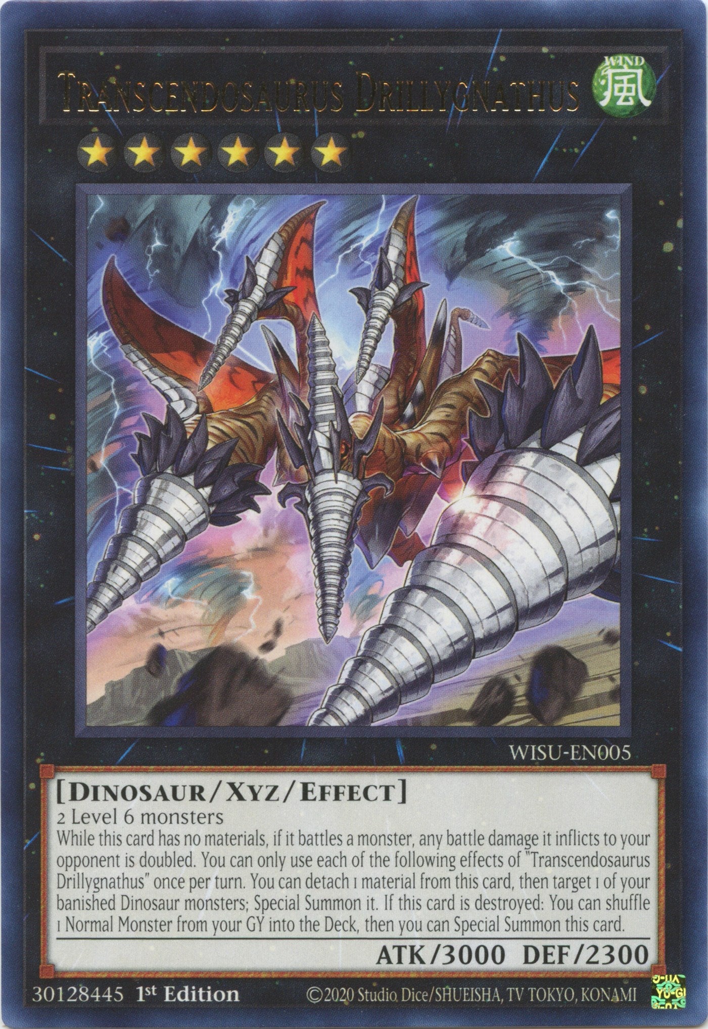 Transcendosaurus Drillygnathus [WISU-EN005] Rare | Amazing Games TCG