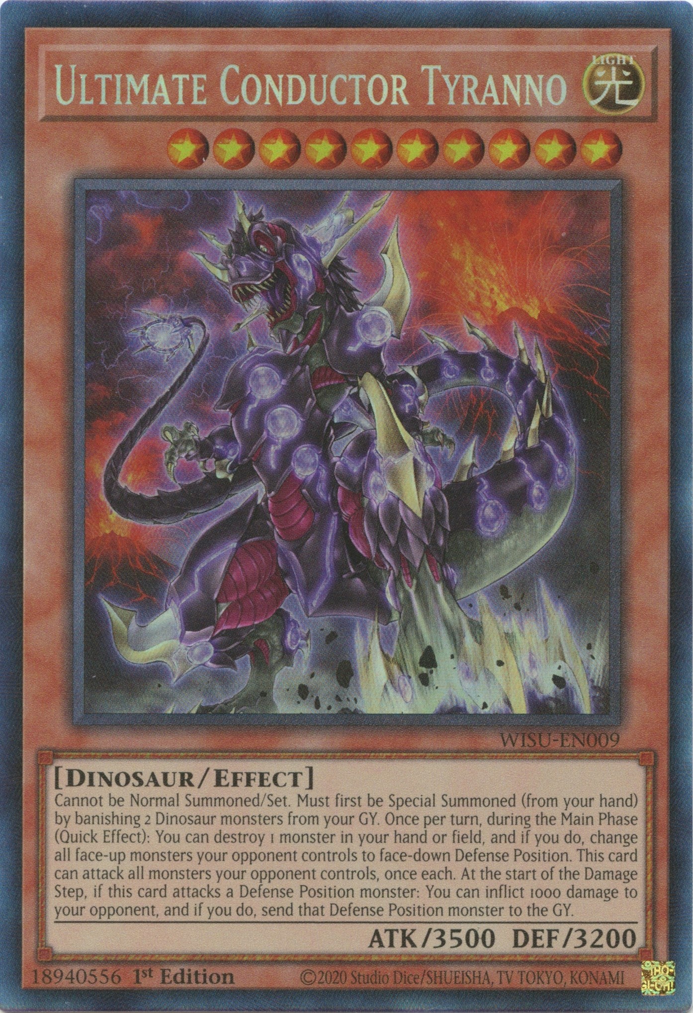 Ultimate Conductor Tyranno [WISU-EN009] Collector's Rare | Amazing Games TCG