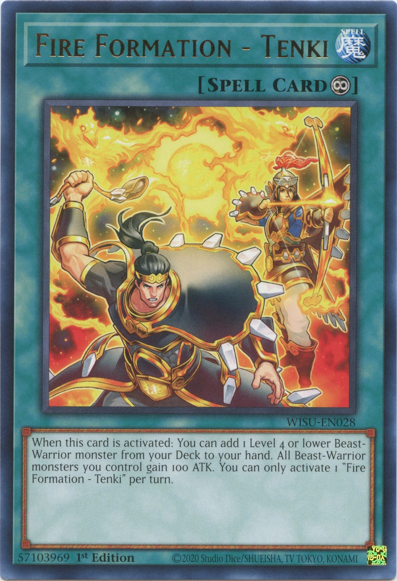 Fire Formation - Tenki [WISU-EN028] Rare | Amazing Games TCG