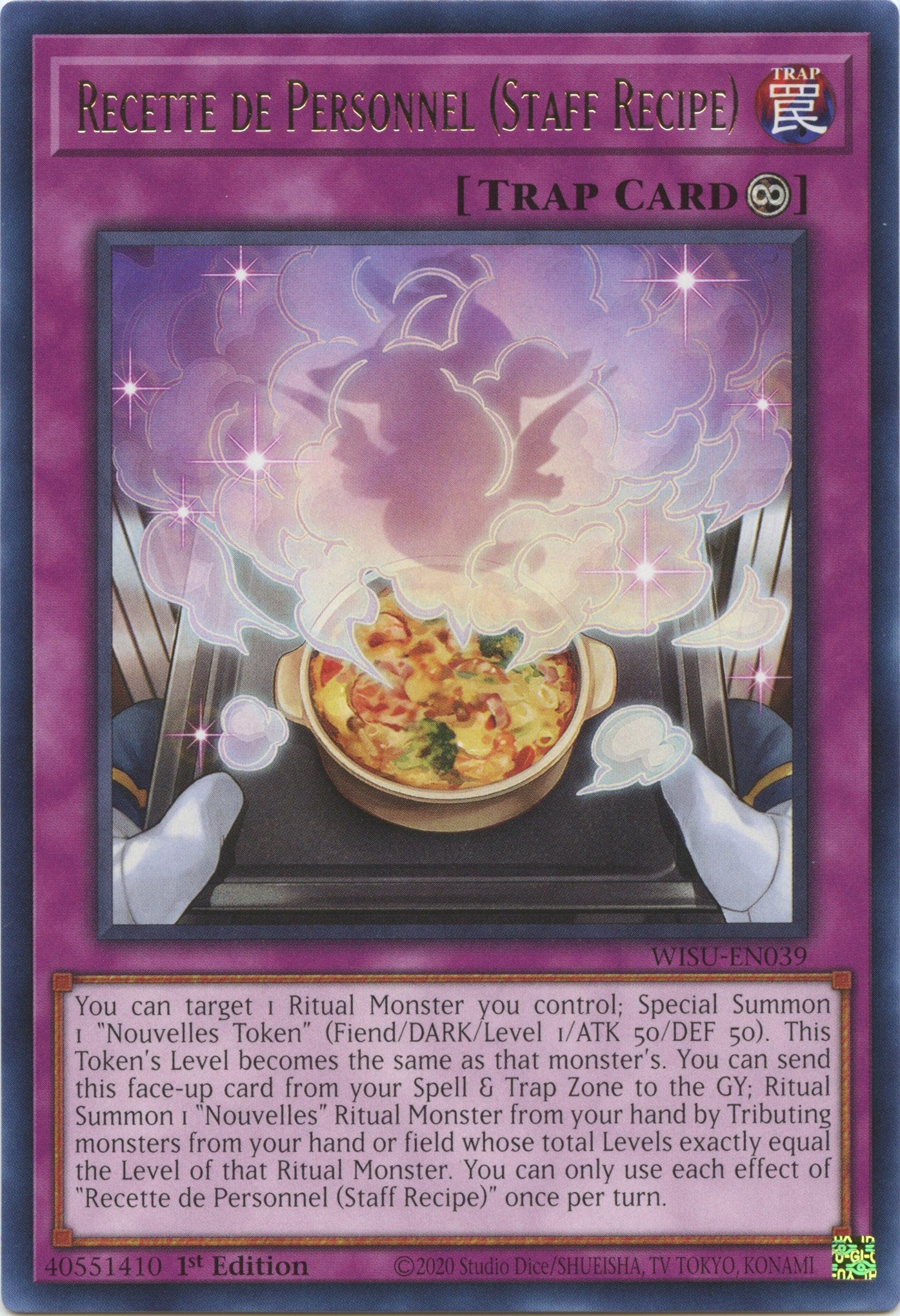 Recette de Personnel (Staff Recipe) [WISU-EN039] Rare | Amazing Games TCG