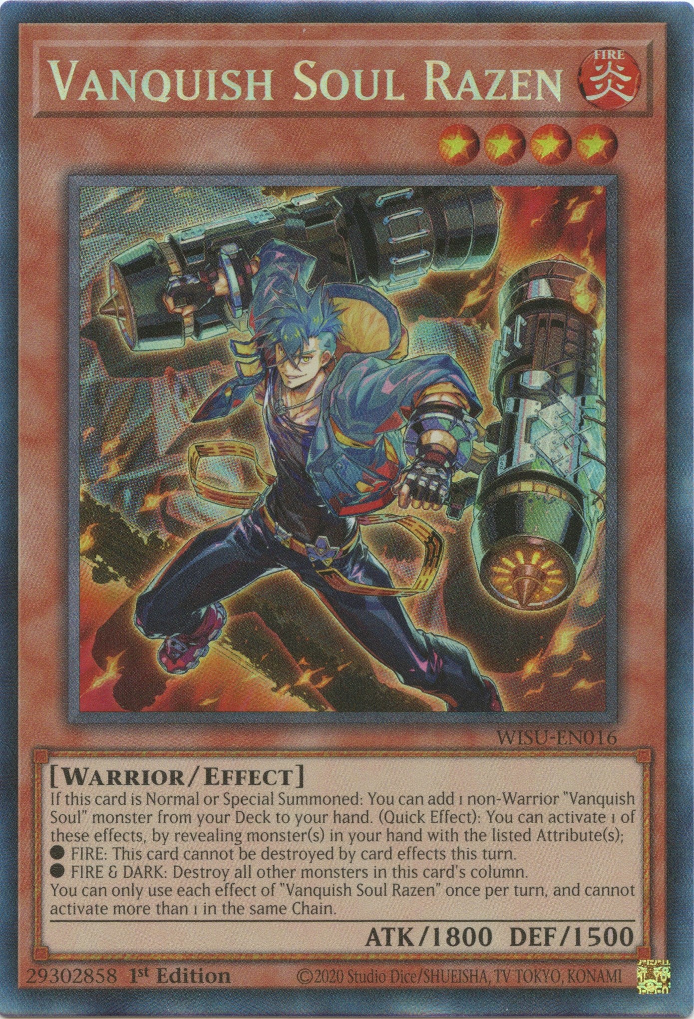 Vanquish Soul Razen [WISU-EN016] Collector's Rare | Amazing Games TCG