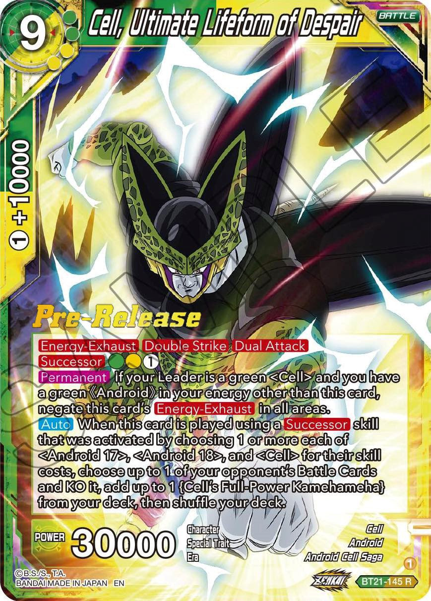 Cell, Ultimate Lifeform of Despair (BT21-145) [Wild Resurgence Pre-Release Cards] | Amazing Games TCG