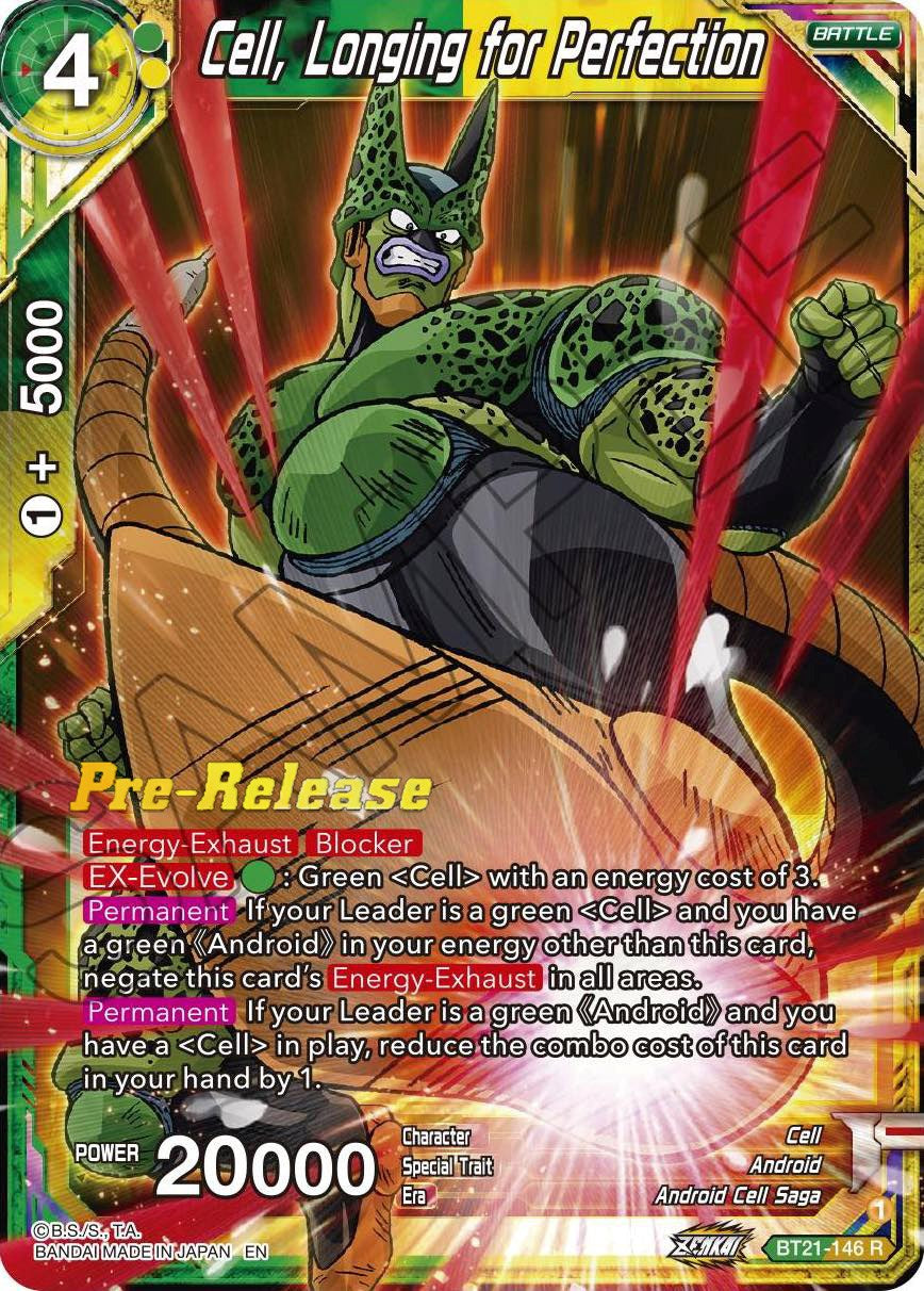 Cell, Longing for Perfection (BT21-146) [Wild Resurgence Pre-Release Cards] | Amazing Games TCG