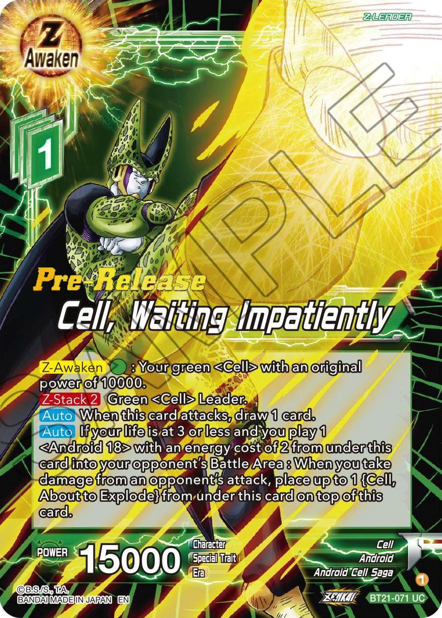 Cell, Waiting Impatiently (BT21-071) [Wild Resurgence Pre-Release Cards] | Amazing Games TCG