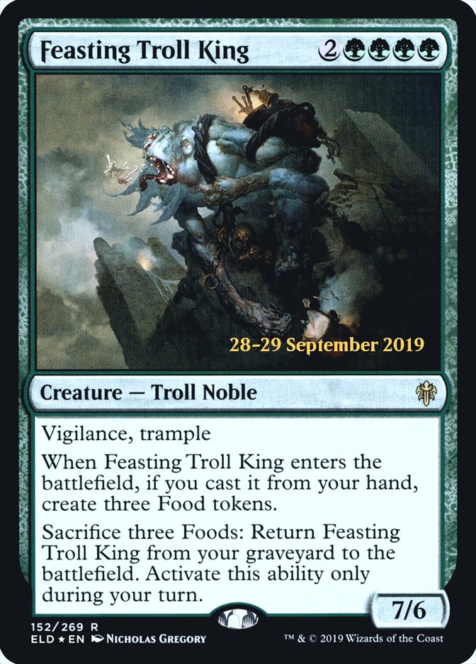 Feasting Troll King  [Throne of Eldraine Prerelease Promos] | Amazing Games TCG