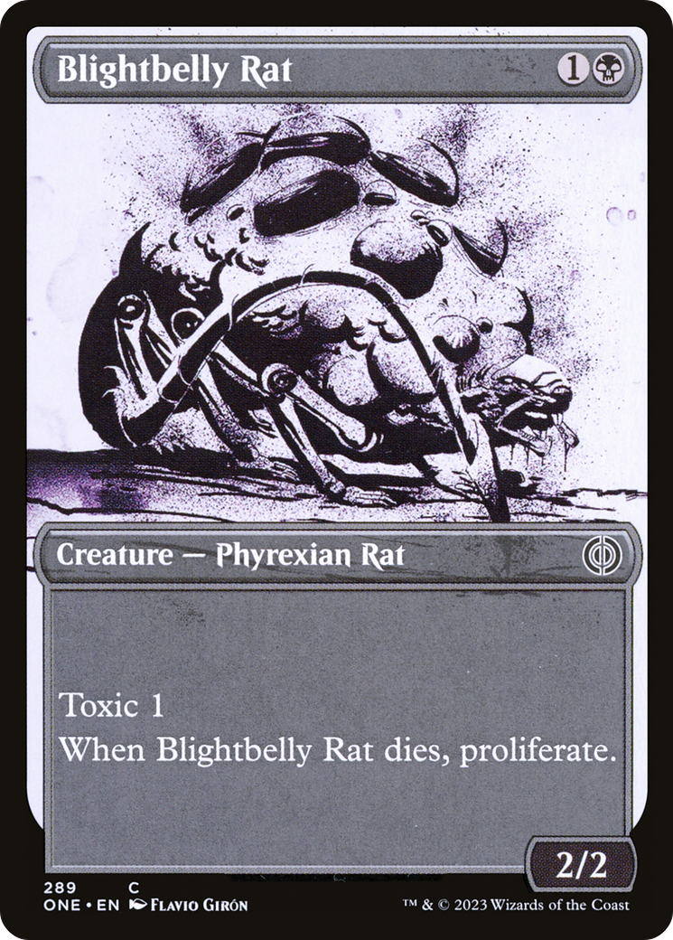 Blightbelly Rat (Showcase Ichor) [Phyrexia: All Will Be One] | Amazing Games TCG