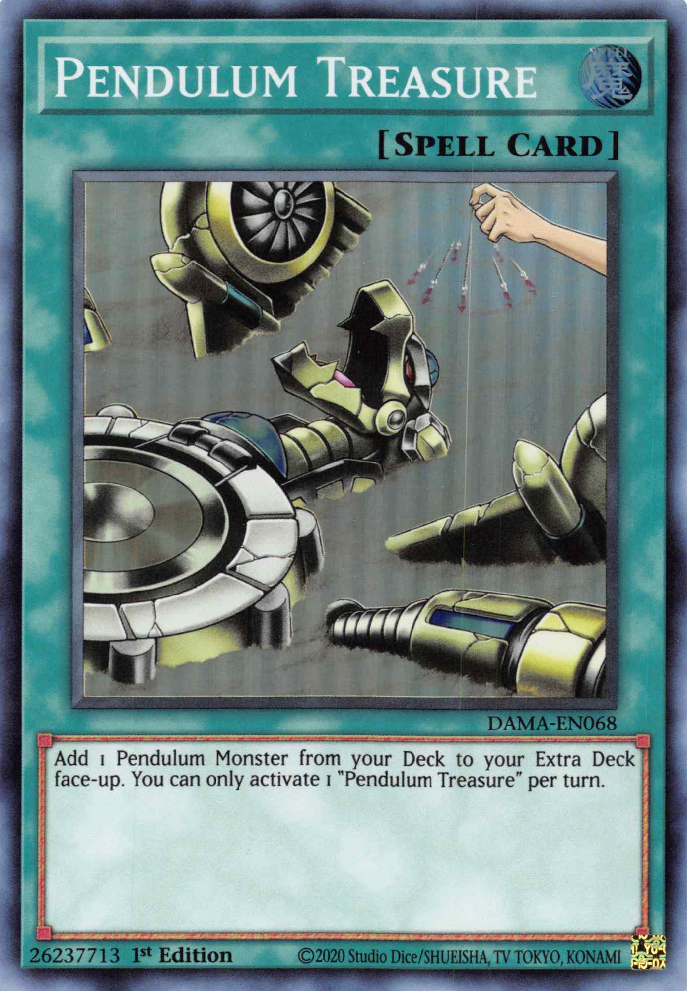 Pendulum Treasure [DAMA-EN068] Super Rare | Amazing Games TCG