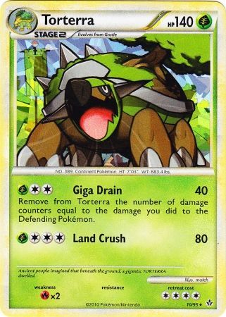 Torterra (10/95) (Cracked Ice Holo) [HeartGold & SoulSilver: Unleashed] | Amazing Games TCG