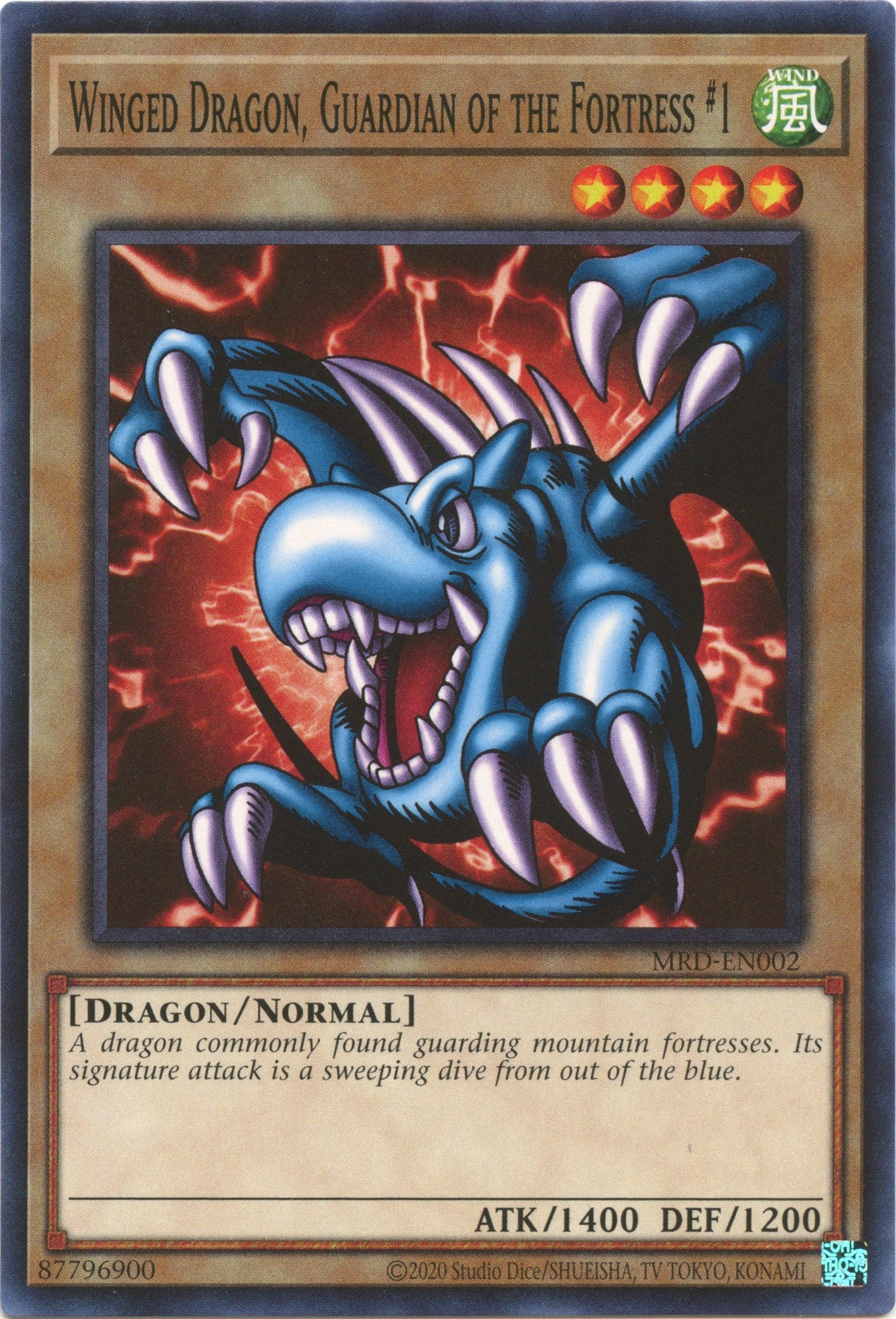 Winged Dragon, Guardian of the Fortress #1 (25th Anniversary) [MRD-EN002] Common | Amazing Games TCG