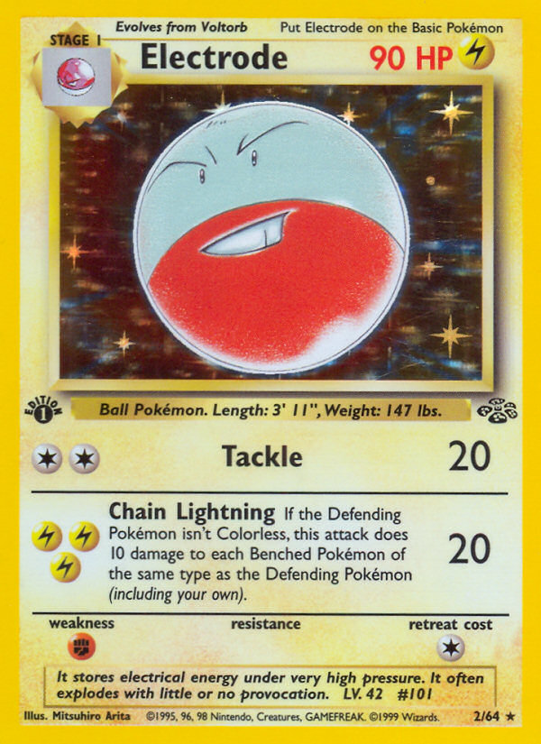 Electrode (2/64) [Jungle 1st Edition] | Amazing Games TCG