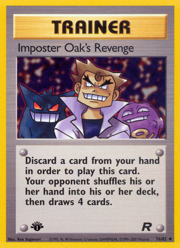 Imposter Oak's Revenge (76/82) [Team Rocket 1st Edition] | Amazing Games TCG