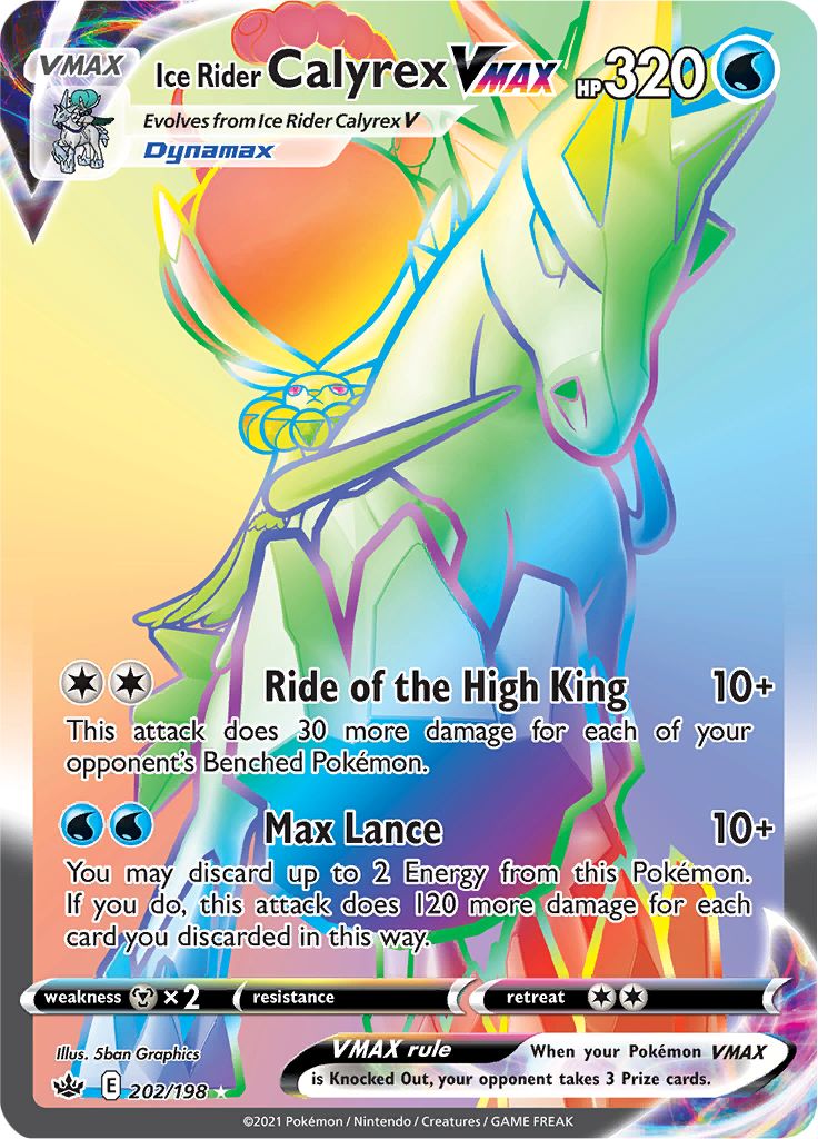 Ice Rider Calyrex VMAX (202/198) [Sword & Shield: Chilling Reign] | Amazing Games TCG