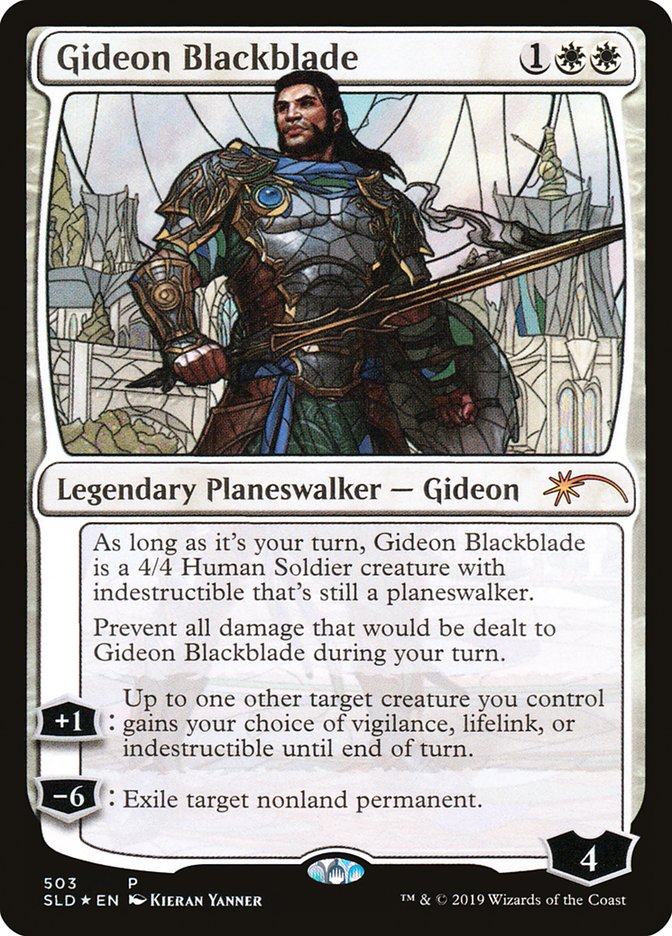 Gideon Blackblade (Stained Glass) [Secret Lair Drop Promos] | Amazing Games TCG