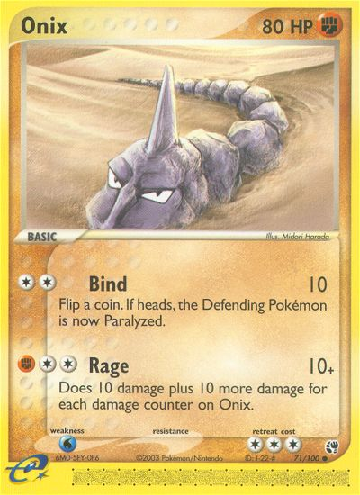 Onix (71/100) [EX: Sandstorm] | Amazing Games TCG