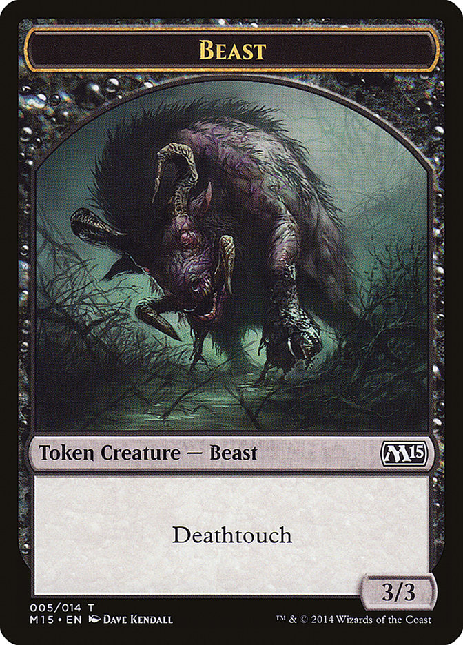 Beast (005/014) [Magic 2015 Tokens] | Amazing Games TCG