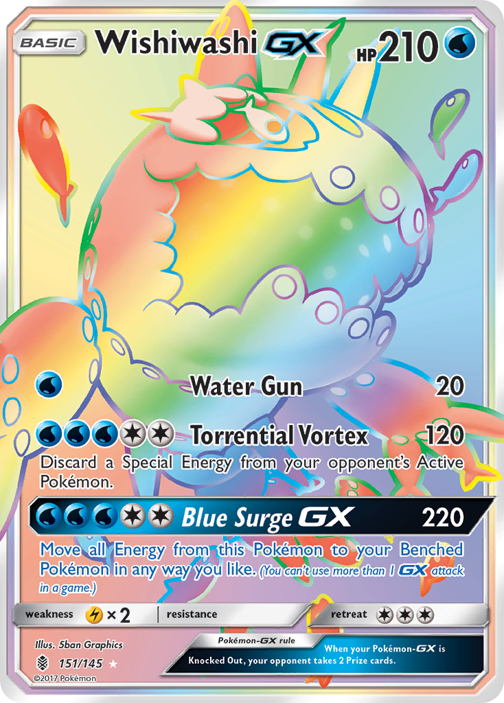 Wishiwashi GX (151/145) [Sun & Moon: Guardians Rising] | Amazing Games TCG