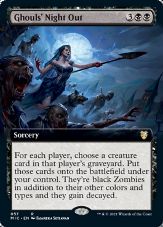 Ghouls' Night Out (Extended) [Innistrad: Midnight Hunt Commander] | Amazing Games TCG