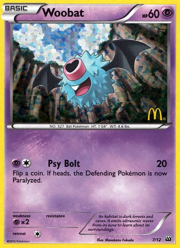 Woobat (7/12) [McDonald's Promos: 2012 Collection] | Amazing Games TCG