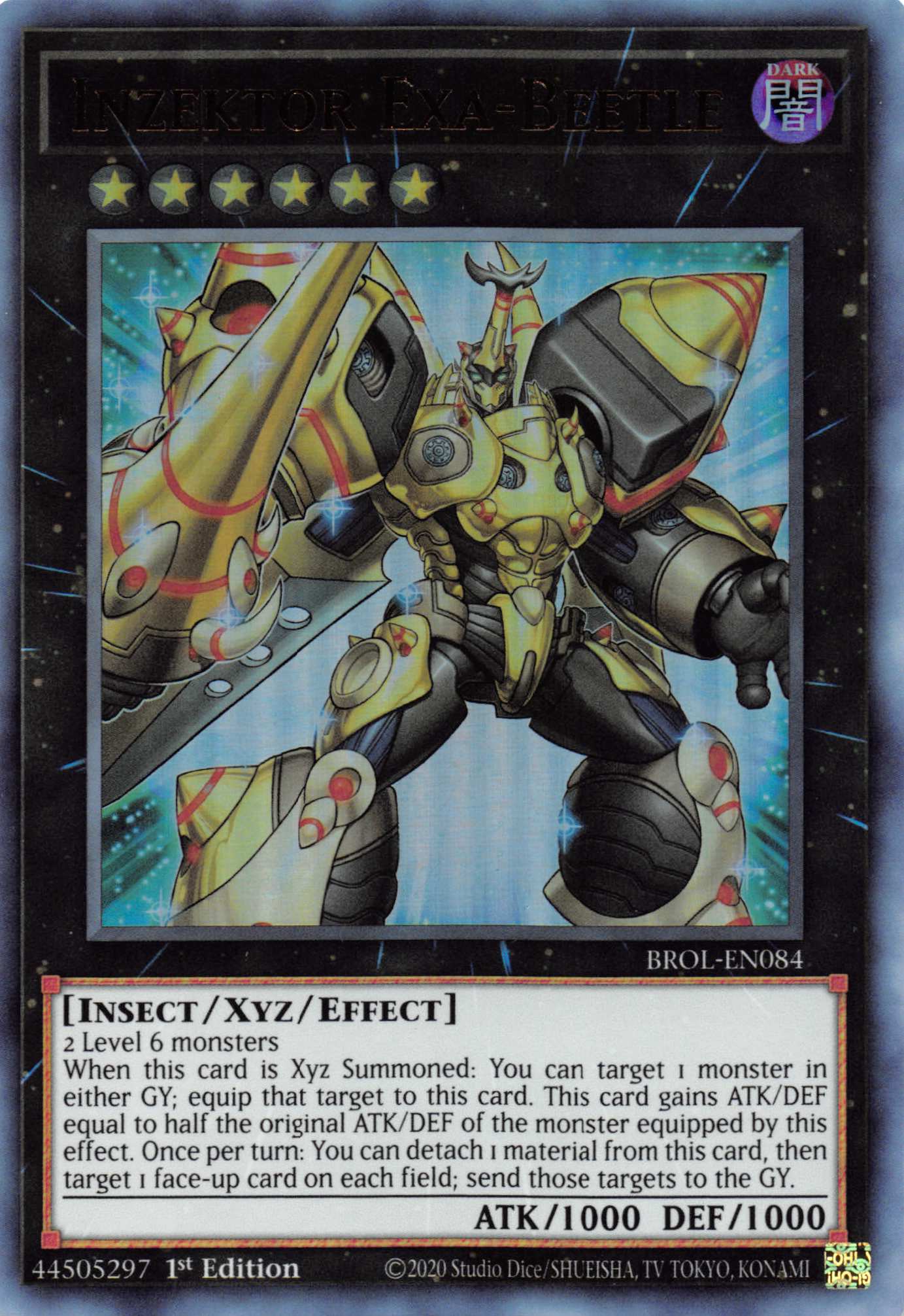 Inzektor Exa-Beetle [BROL-EN084] Ultra Rare | Amazing Games TCG