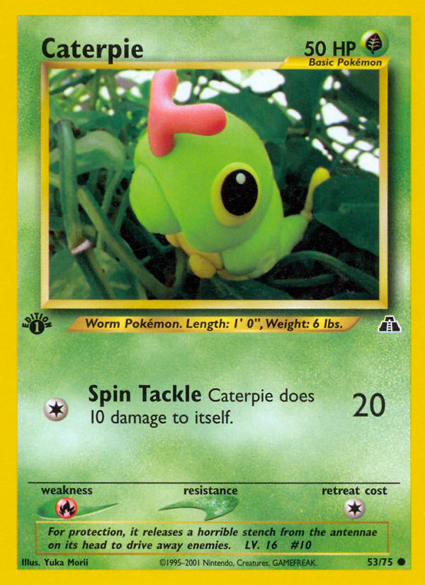 Caterpie (53/75) [Neo Discovery 1st Edition] | Amazing Games TCG