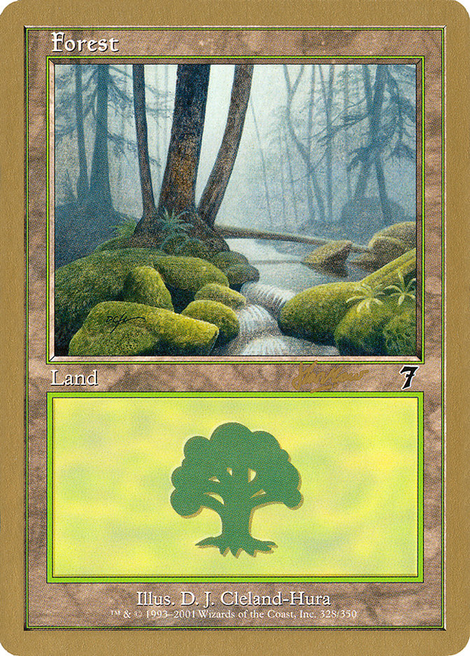 Forest (328) (Sim Han How) [World Championship Decks 2002] | Amazing Games TCG