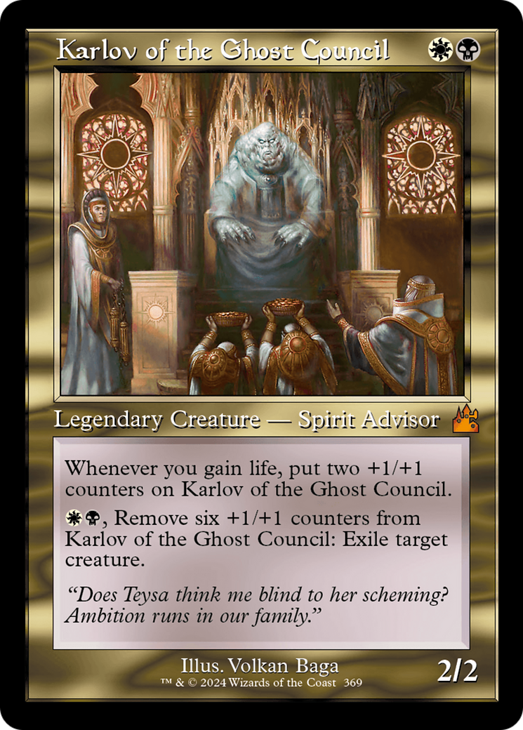 Karlov of the Ghost Council (Retro Frame) [Ravnica Remastered] | Amazing Games TCG