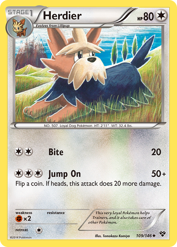 Herdier (109/146) [XY: Base Set] | Amazing Games TCG