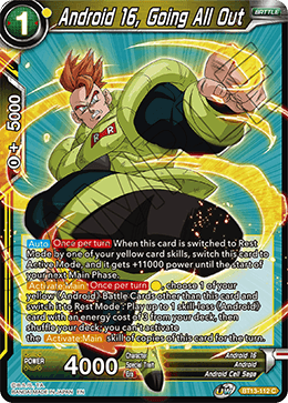 Android 16, Going All Out (Common) [BT13-112] | Amazing Games TCG