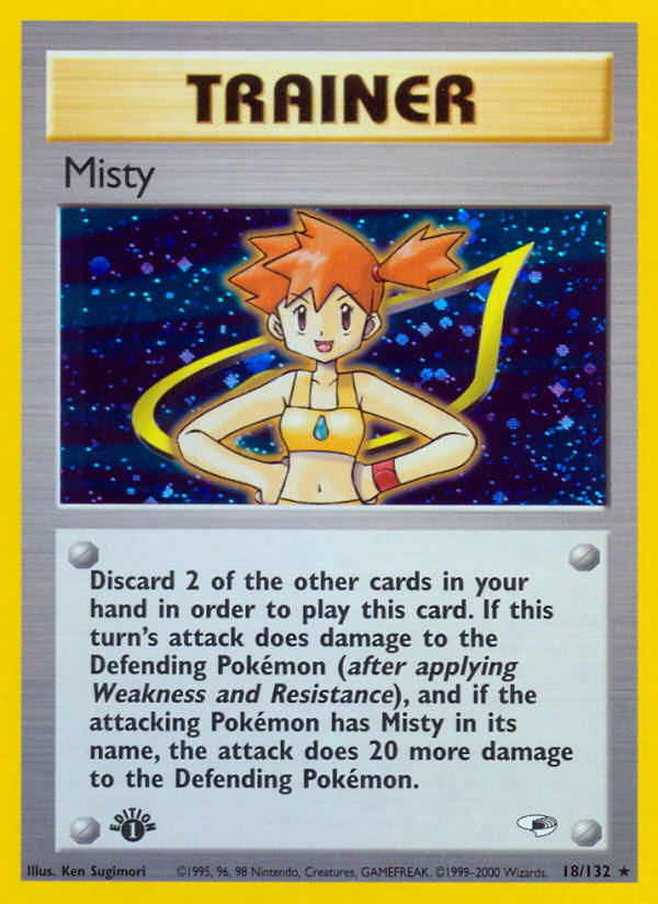 Misty (18/132) [Gym Heroes 1st Edition] | Amazing Games TCG