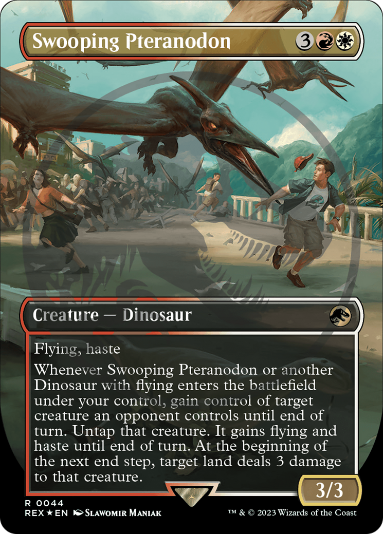 Swooping Pteranodon Emblem (Borderless) [Jurassic World Collection Tokens] | Amazing Games TCG