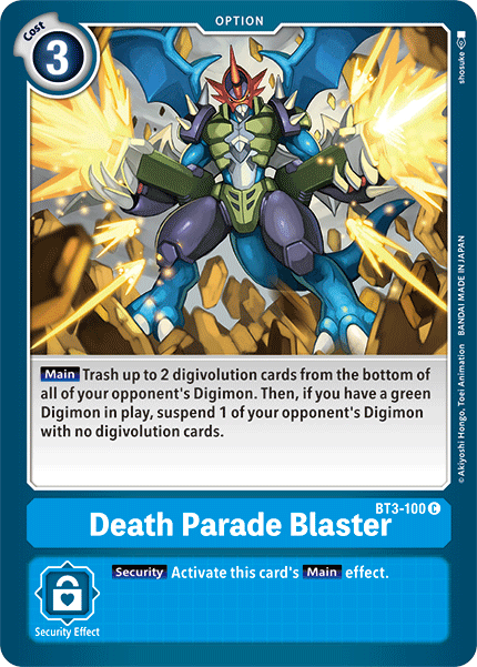 Death Parade Blaster [BT3-100] [Release Special Booster Ver.1.5] | Amazing Games TCG