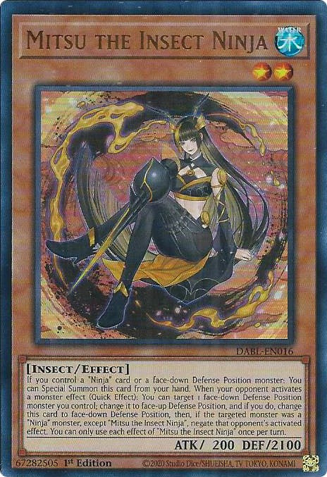 Mitsu the Insect Ninja [DABL-EN016] Ultra Rare | Amazing Games TCG