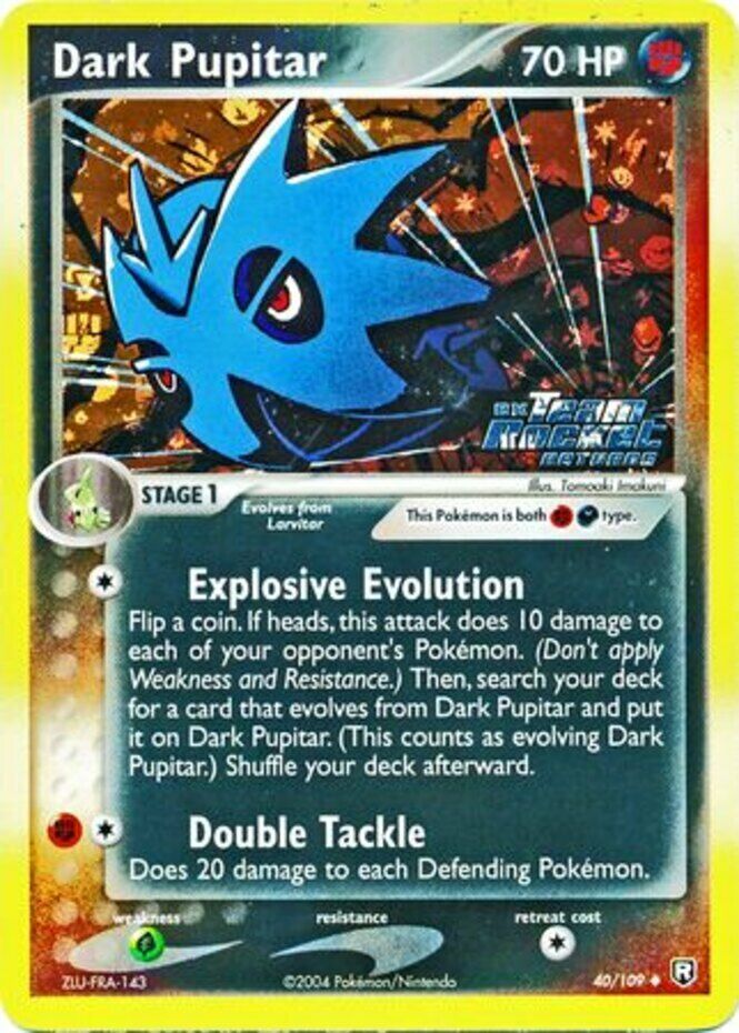 Dark Pupitar (40/109) (Stamped) [EX: Team Rocket Returns] | Amazing Games TCG