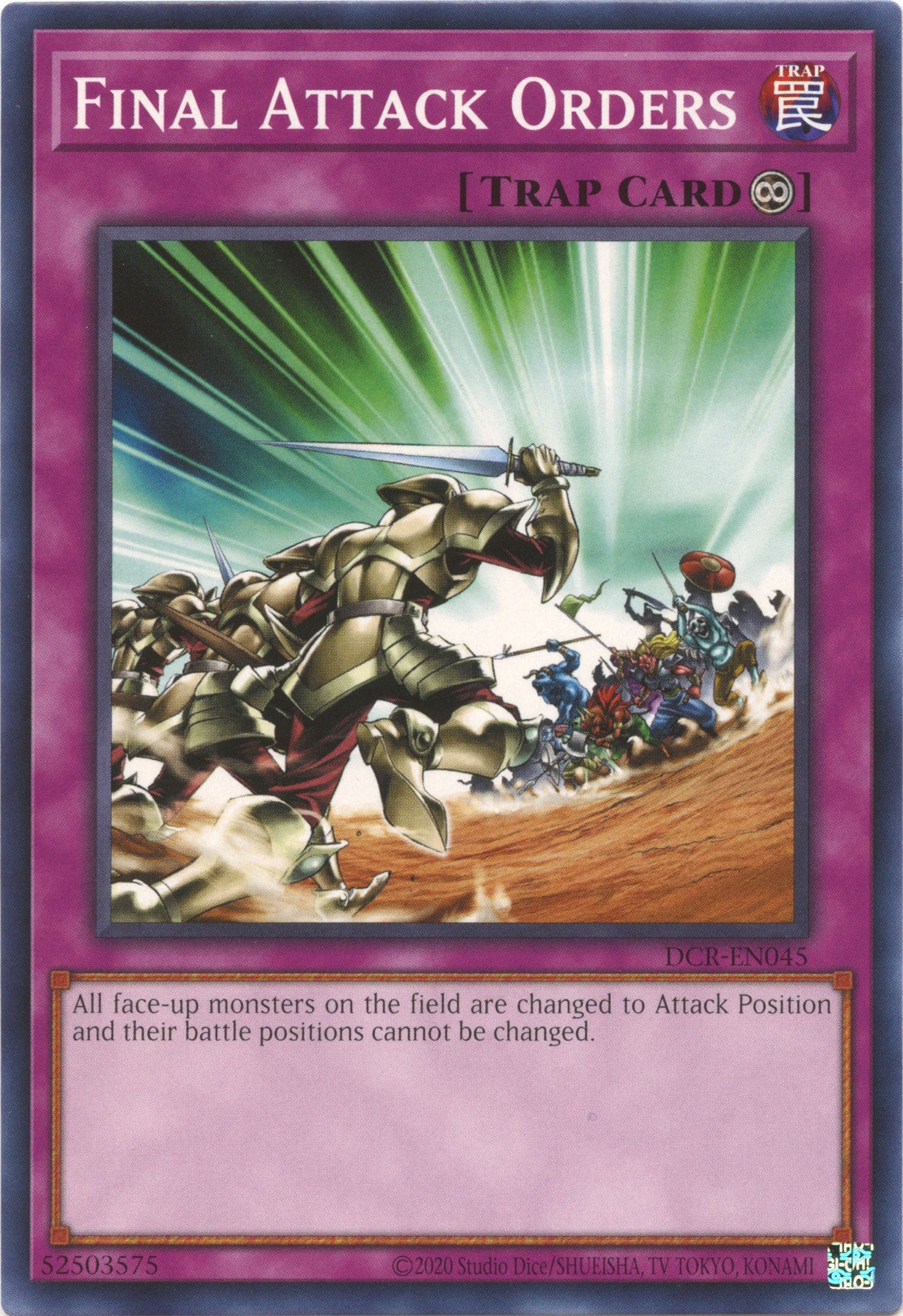 Final Attack Orders (25th Anniversary) [DCR-EN045] Common | Amazing Games TCG