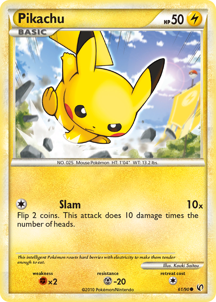 Pikachu (61/90) [HeartGold & SoulSilver: Undaunted] | Amazing Games TCG