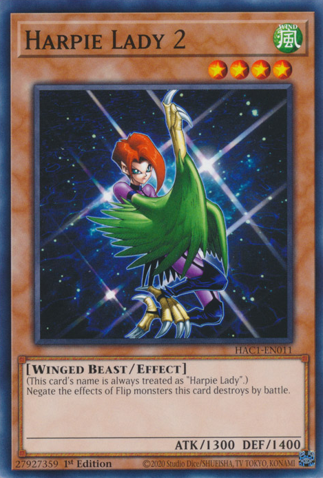 Harpie Lady 2 [HAC1-EN011] Common | Amazing Games TCG