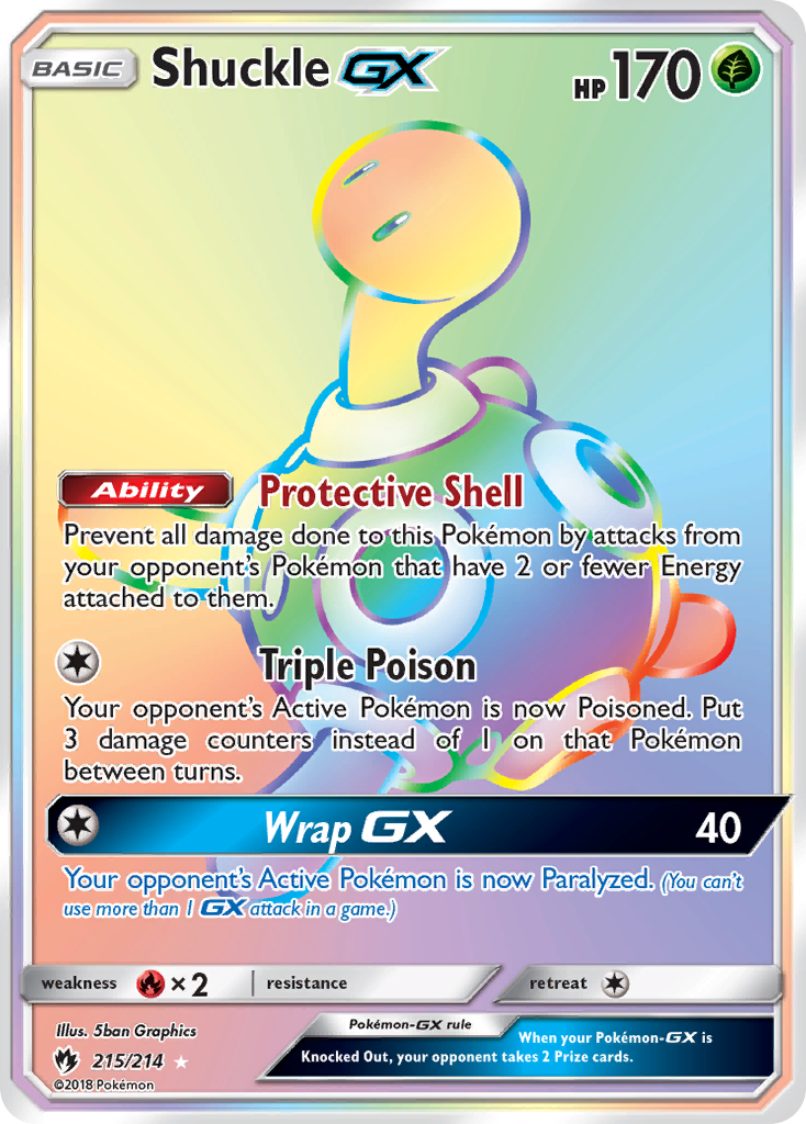 Shuckle GX (215/214) [Sun & Moon: Lost Thunder] | Amazing Games TCG