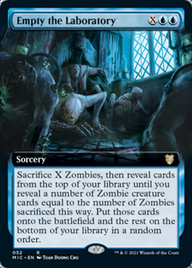 Empty the Laboratory (Extended) [Innistrad: Midnight Hunt Commander] | Amazing Games TCG