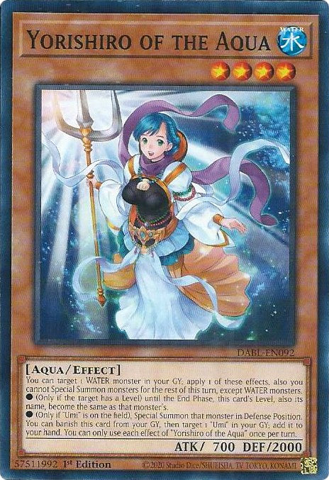 Yorishiro of the Aqua [DABL-EN092] Common | Amazing Games TCG