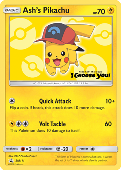 Ash's Pikachu (SM111) [Sun & Moon: Black Star Promos] | Amazing Games TCG