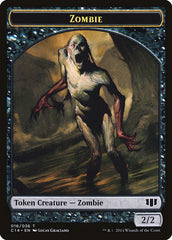 Ob Nixilis of the Black Oath Emblem // Zombie (016/036) Double-sided Token [Commander 2014 Tokens] | Amazing Games TCG