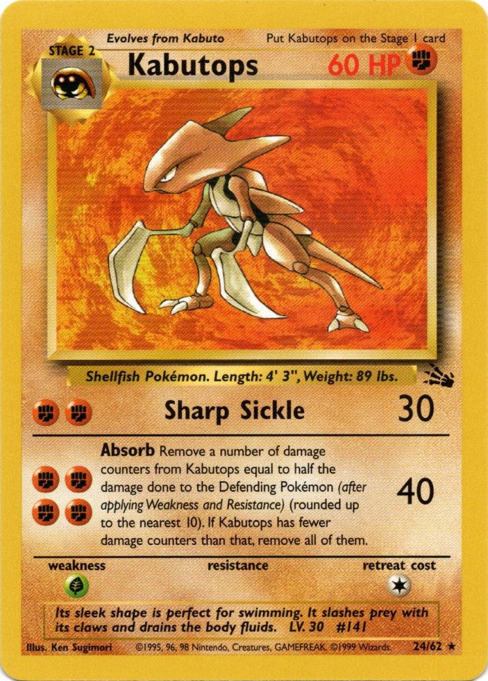 Kabutops (24/62) [Fossil Unlimited] | Amazing Games TCG