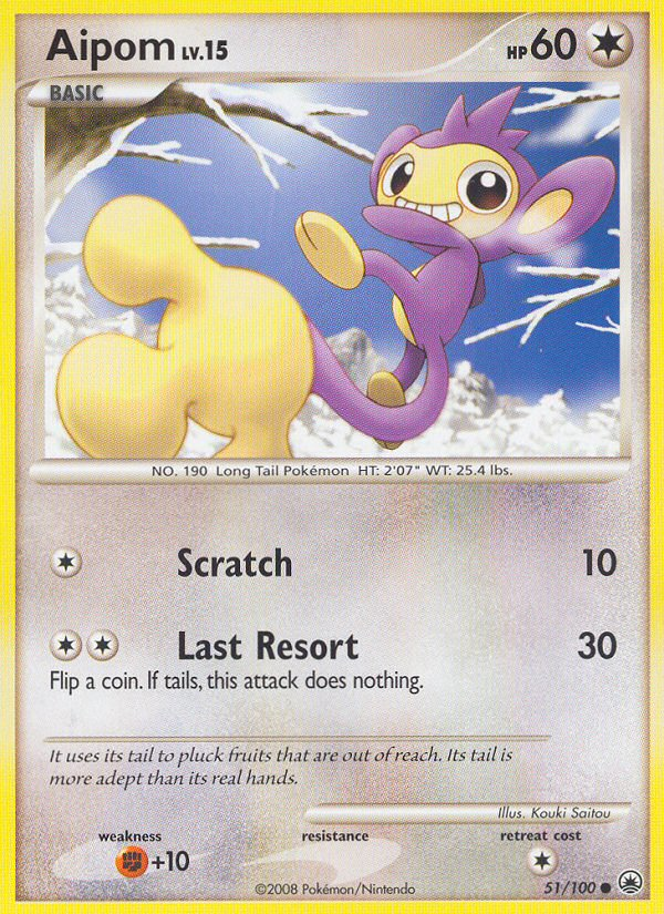 Aipom (51/100) [Diamond & Pearl: Majestic Dawn] | Amazing Games TCG